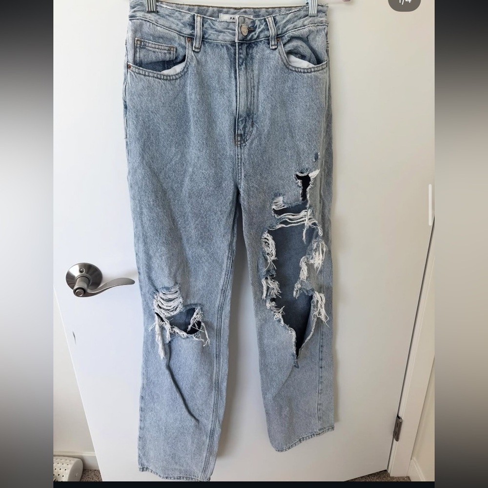 PacSun Light Blue Distressed Boyfriend Jeans